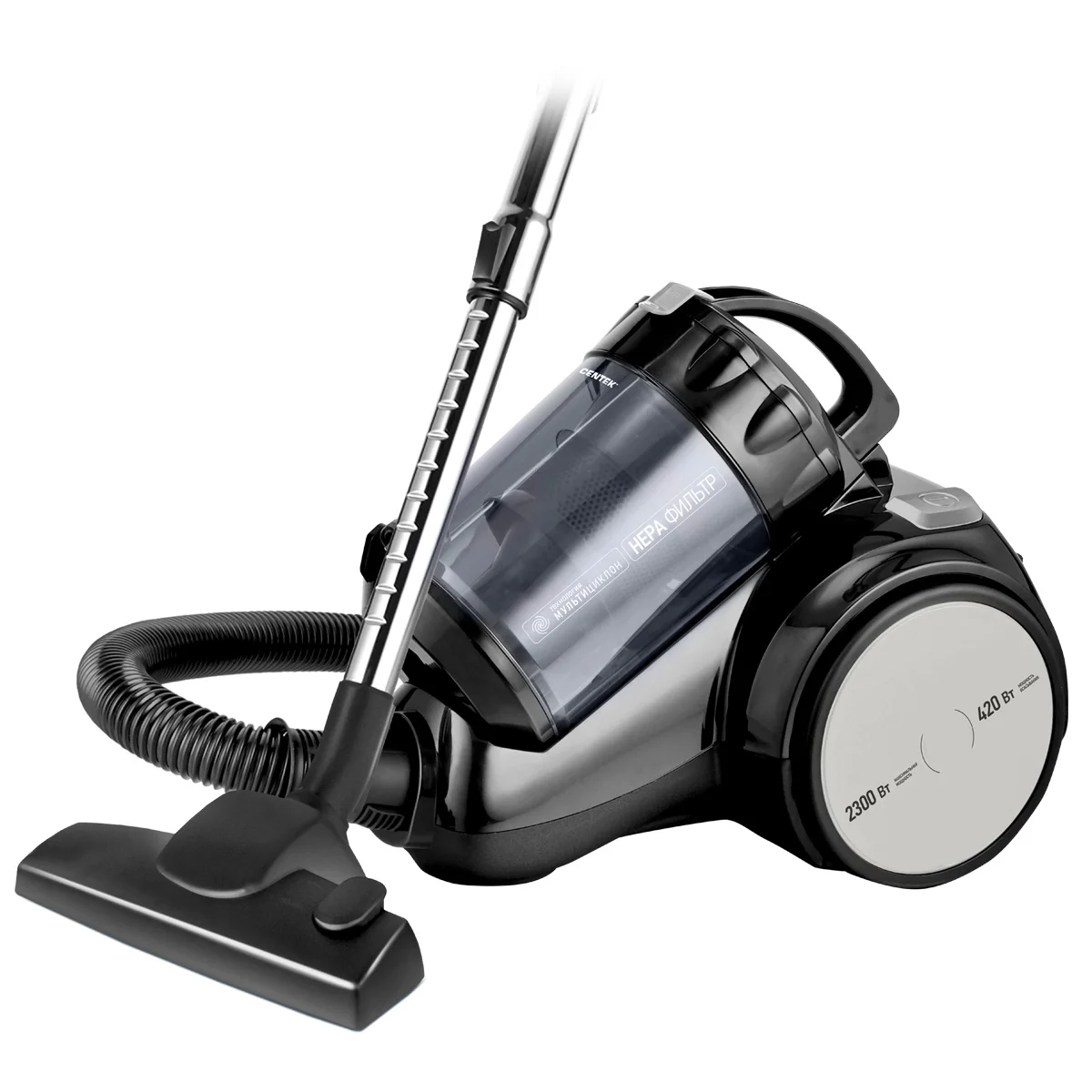Пылесос напольный Centek CT-2524 Black/Grey
