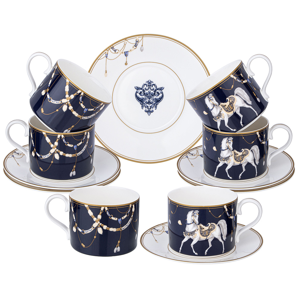 ЧАЙНЫЙ НАБОР LEFARD "HORSE CLUB" НА 6 ПЕР. 12 ПР. 300 МЛ (КОР=8НАБ.) — фото 1