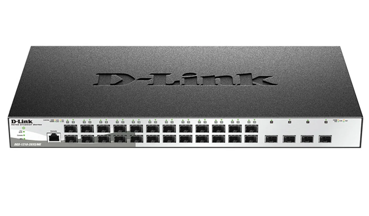 Коммутатор D-Link DGS-1210-28X/ME/C1A 24x1Гбит/с 4SFP+ управляемый