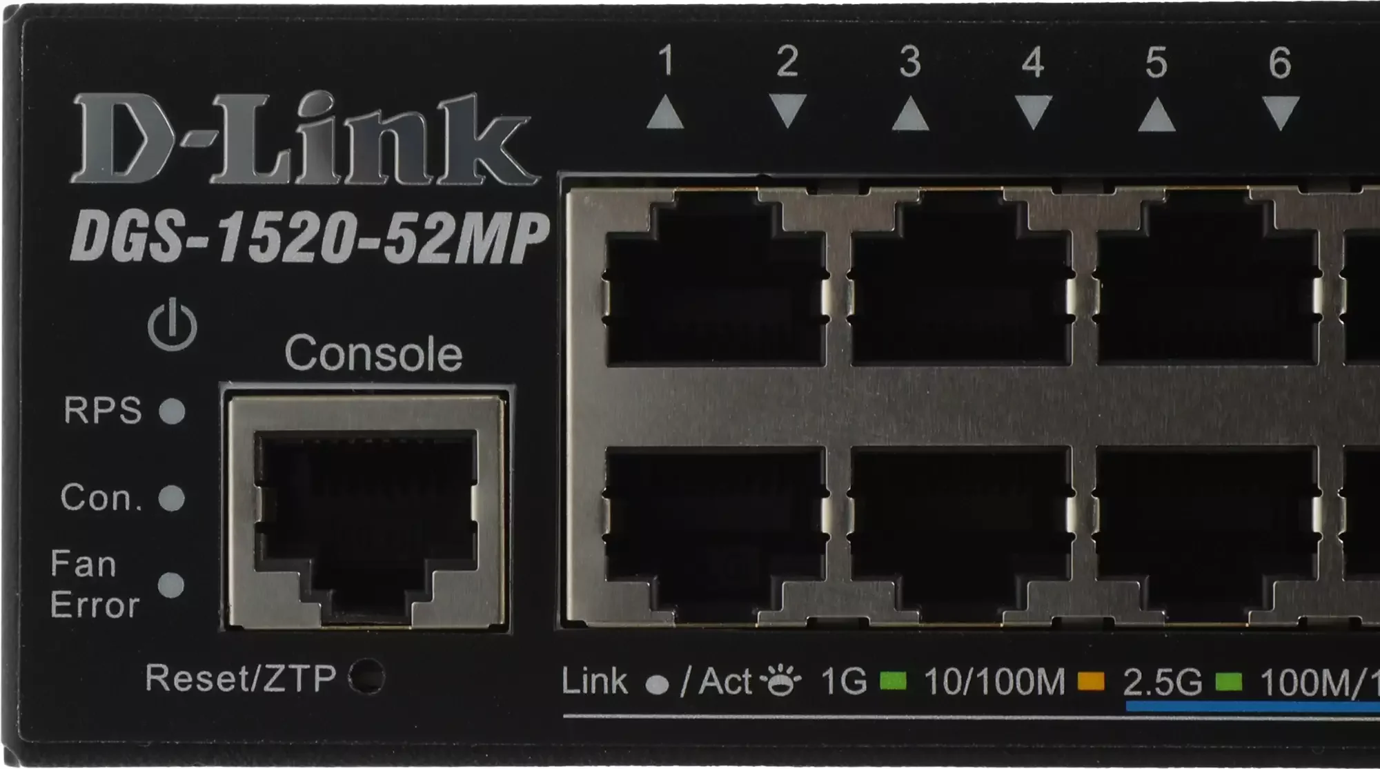 Коммутатор D-Link DGS-1250-52XMP/A1A, L2 Smart Switch with 48 10/100/1000Base-T ports and 4 10Gbase-X SFP+ ports (48 PoE ports 802.3af/802.3at (30 W),