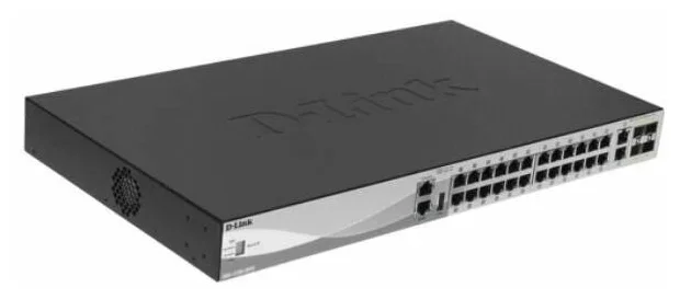Коммутатор D-Link DGS-3130-30S/B1A 2x10G управляемый