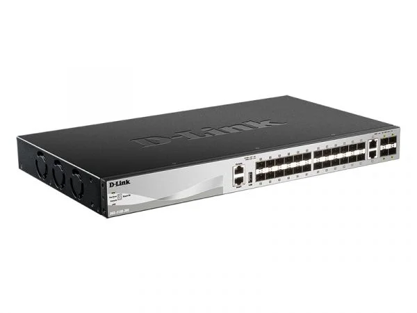 Коммутатор D-Link DGS-3130-30S/B1A 2x10G управляемый
