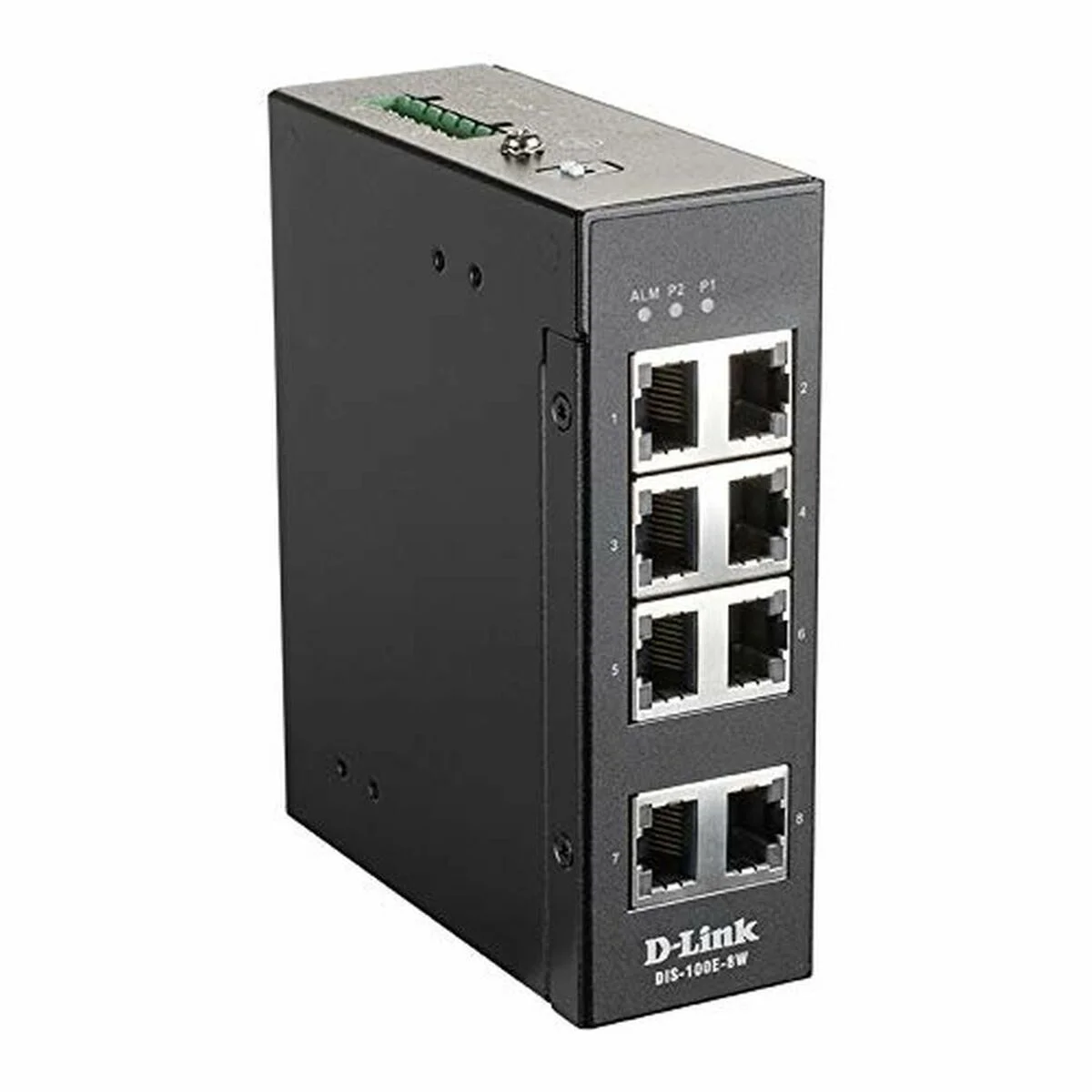 Коммутатор D-Link DIS-100E-8W/A1A, L2 Unmanaged Industrial Switch with 8 10/100Base-TX ports.1K Mac address, 802.3x Flow Control, Stand-alone, Auto MD