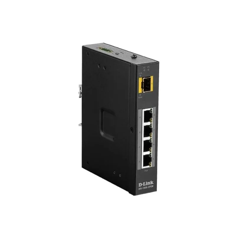 Коммутатор D-Link DIS-100G-5SW/A1A Промышленный неуправляемый коммутатор с 4 портами 10/100/1000Base-T, 1 портом 1000Base-X SFP, функцией энергосбереж