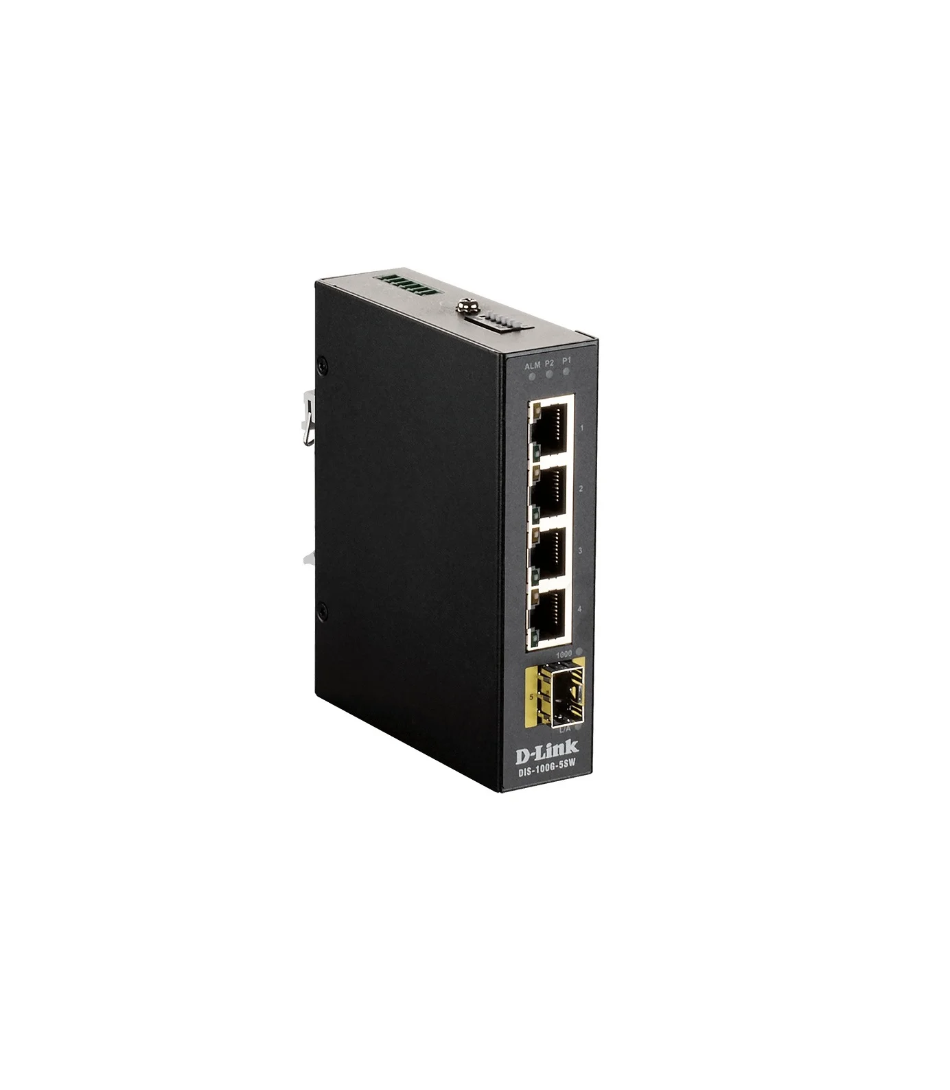 Коммутатор D-Link DIS-100G-5SW/A1A Промышленный неуправляемый коммутатор с 4 портами 10/100/1000Base-T, 1 портом 1000Base-X SFP, функцией энергосбереж