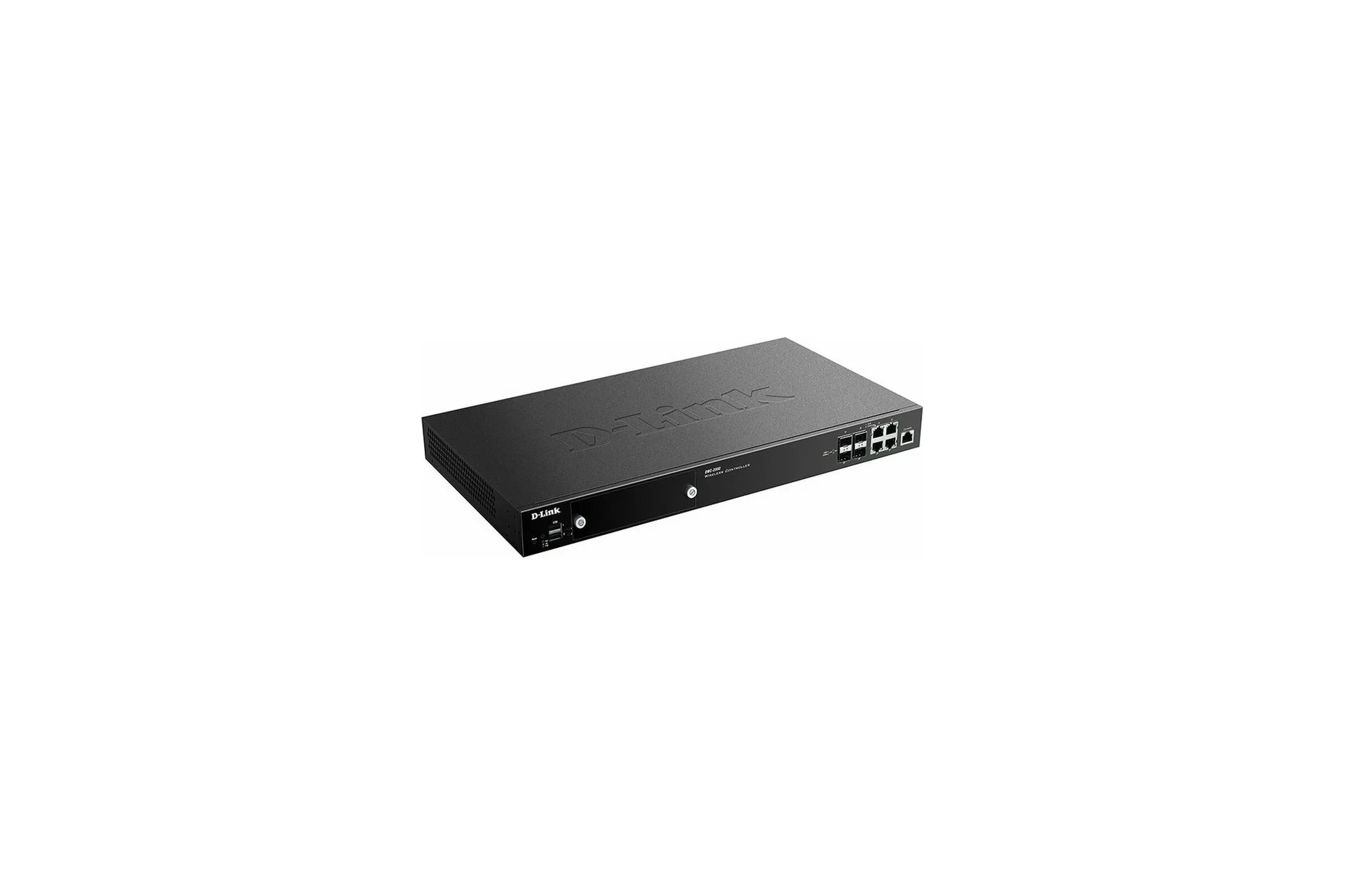 Коммутатор D-Link DWC-2000/A2A, WLAN Controller with 4 100/1000Base-T/combo-SFP ports, manage up to 64/256 Unified APs. 4x 10/100/1000 BASE-T GE/SFP P