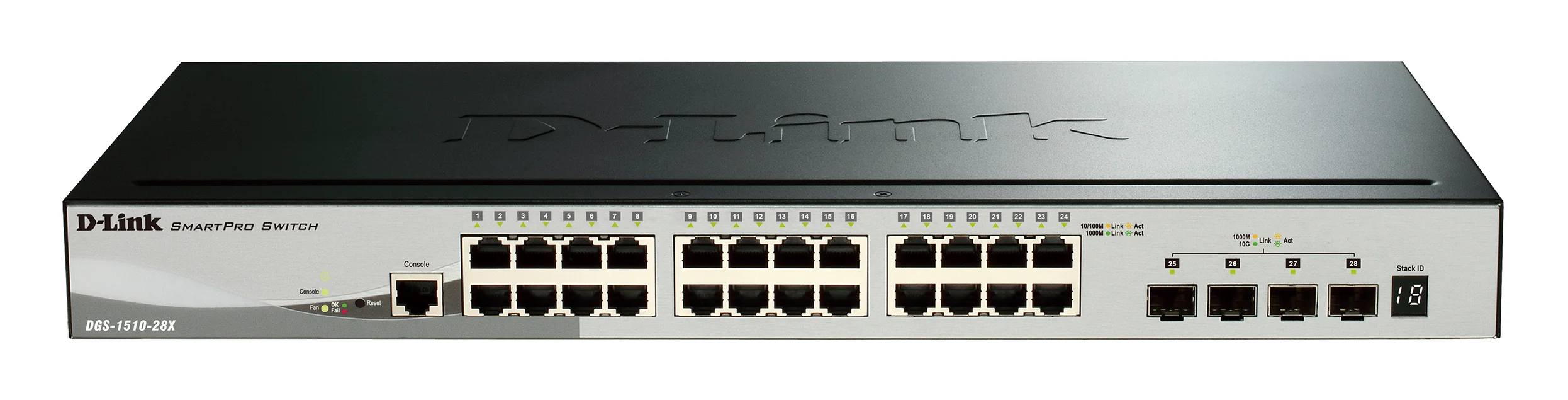Коммутатор D-Link Gigabit Smart Switch with 16 10/100/1000Base-T ports and 4 Gigabit MiniGbIC (SFP) ports