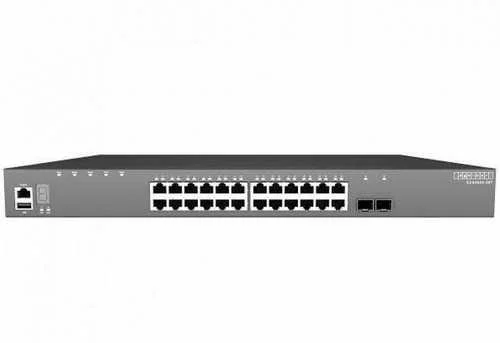 Коммутатор ECS4620-28P Edge-corE 24 x GE + 2 x 10G SFP+ ports + 1 x expansion slot (for dual 10G SFP+ ports) L3 Stackable Switch, w/1 x RJ45 console p
