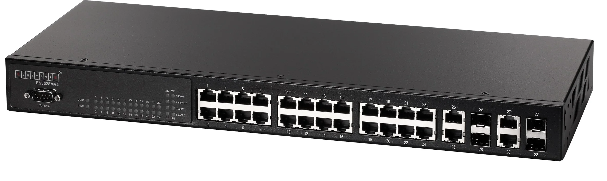 Коммутатор Edge-corE 48 x GE + 2 x 10G SFP+ ports + 1 x expansion slot (for dual 10G SFP+ ports) L3 Stackable Switch, w/1 x RJ45 console port, 1 x USB