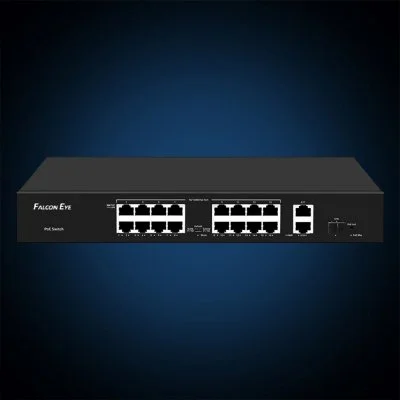 Коммутатор Falcon Eye FE-16FPG2S1 00-00330354 16x100 Мбит/с 2x1 Гбит/с 16PoE