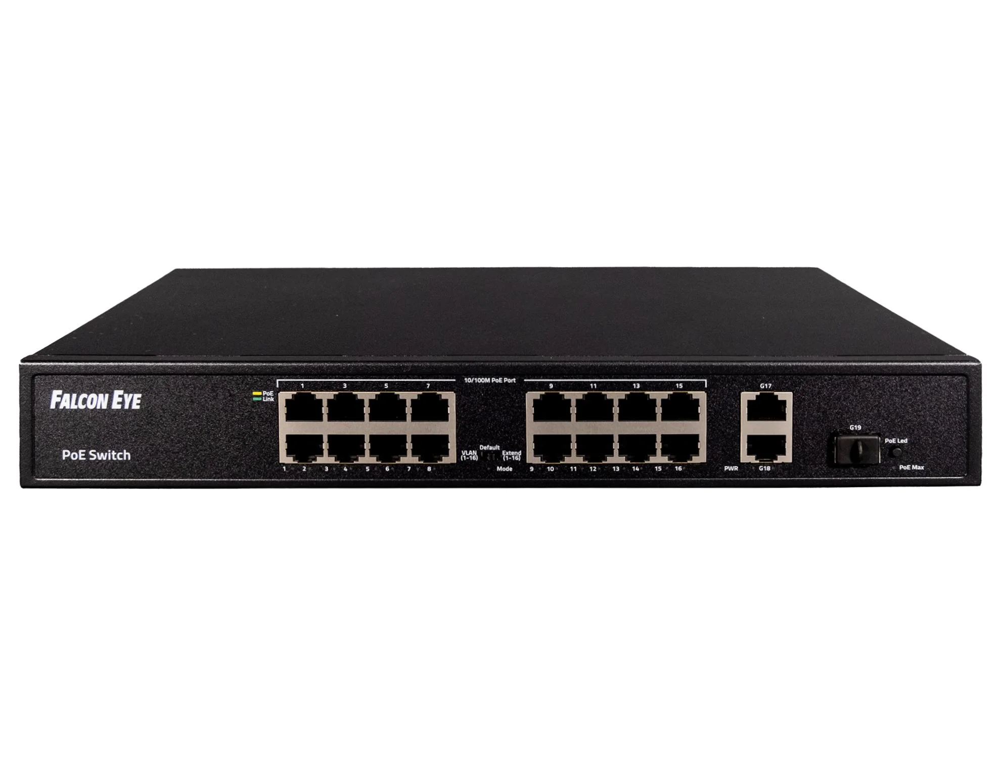 Коммутатор Falcon Eye FE-16FPG2S1 00-00330354 16x100 Мбит/с 2x1 Гбит/с 16PoE