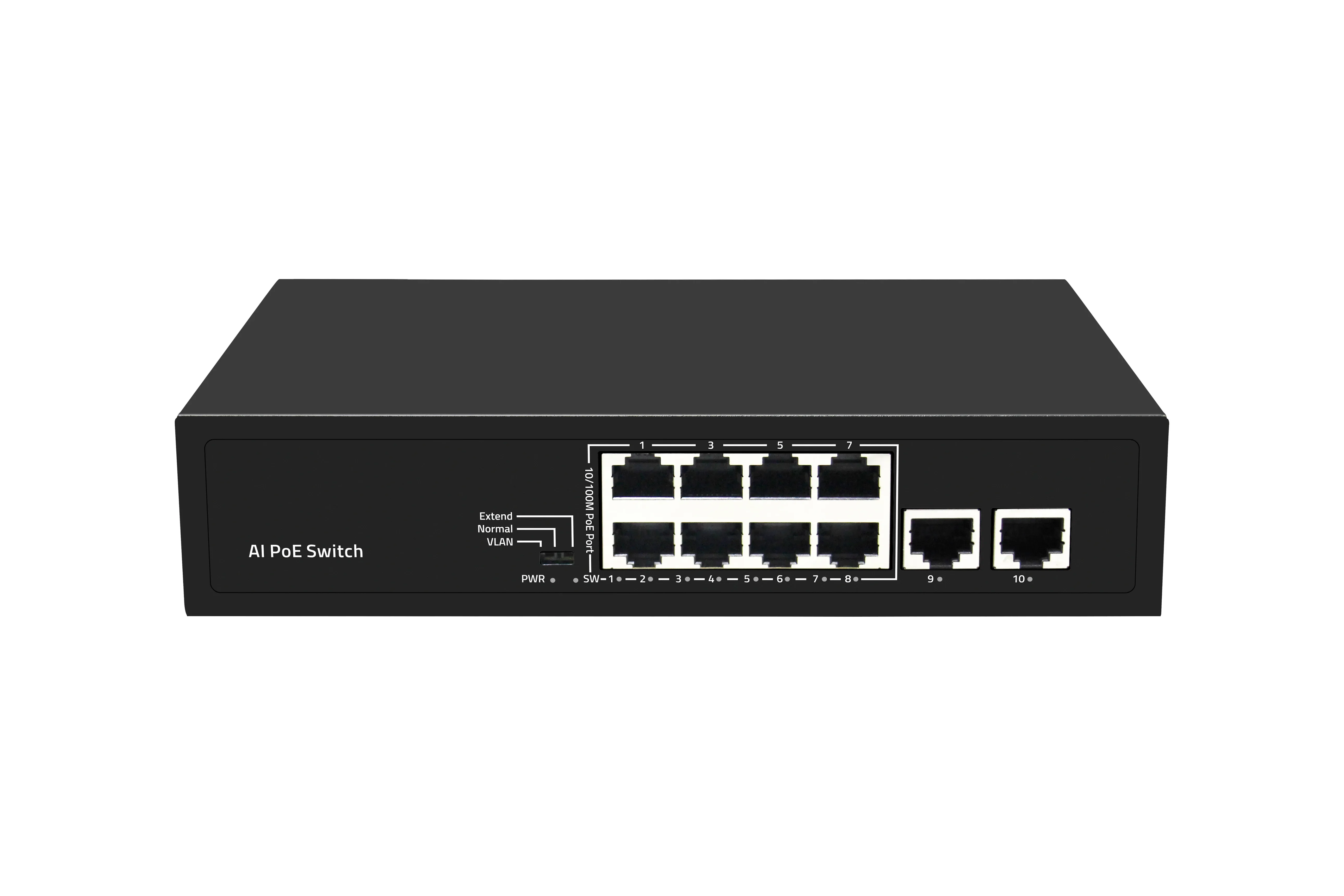 Коммутатор Falcon Eye FE-8FPG2 00-00330353 8x100Мбит/с 2x1Gbит/с 8PoE