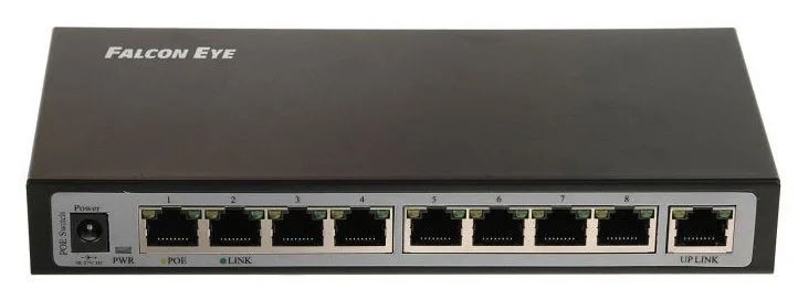 Коммутатор Falcon Eye FE-8FPG2 00-00330353 8x100Мбит/с 2x1Gbит/с 8PoE