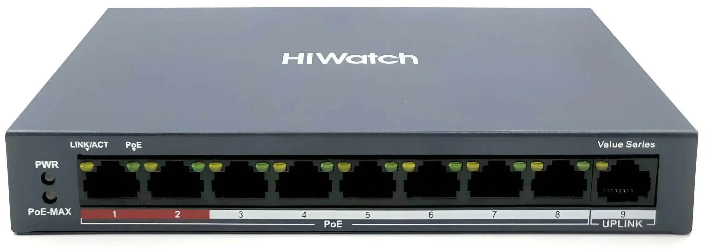 Коммутатор Hikvision HiWatch DS-S908P(B)