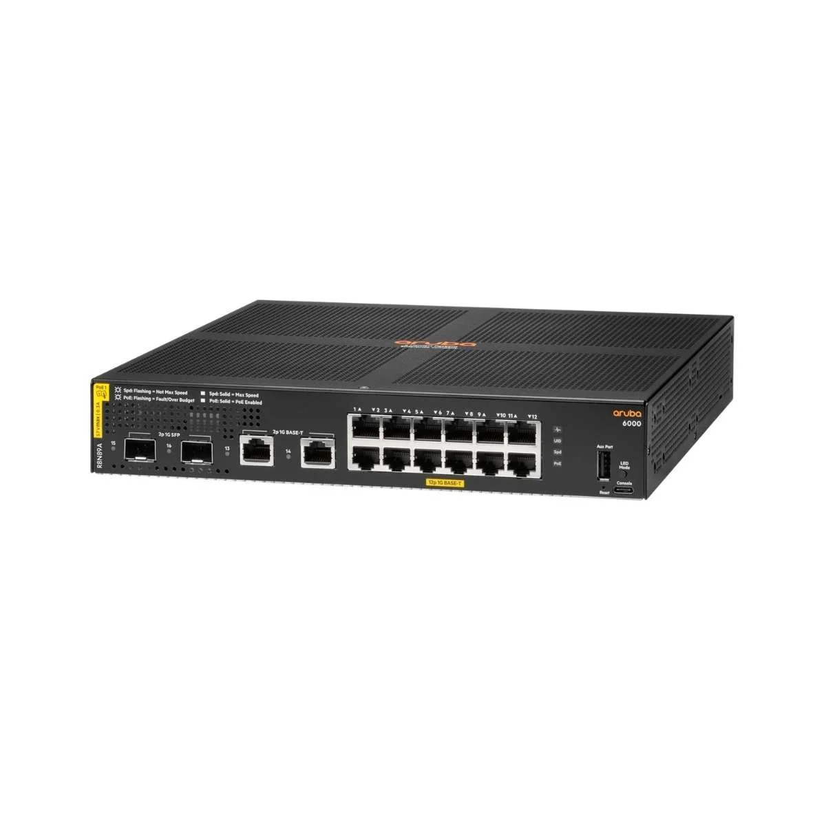 Коммутатор HPE Aruba 6000 R8N89A#ABB 2SFP 12PoE 139W управляемый