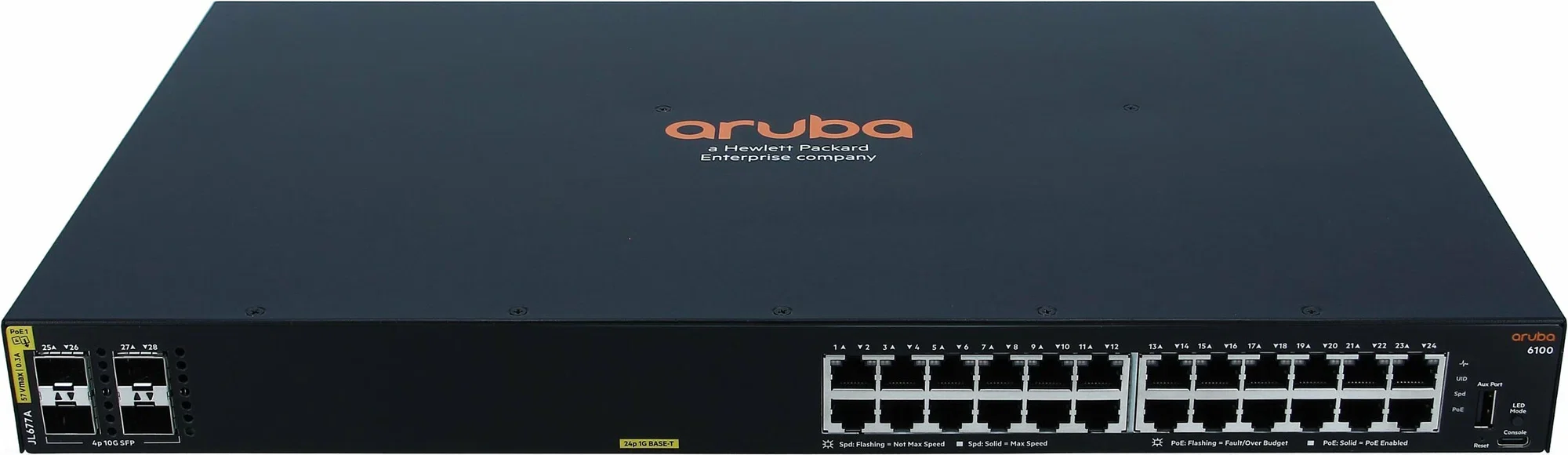 Коммутатор HPE Aruba 6100 JL677A 24G 4SFP+ 370PoE+