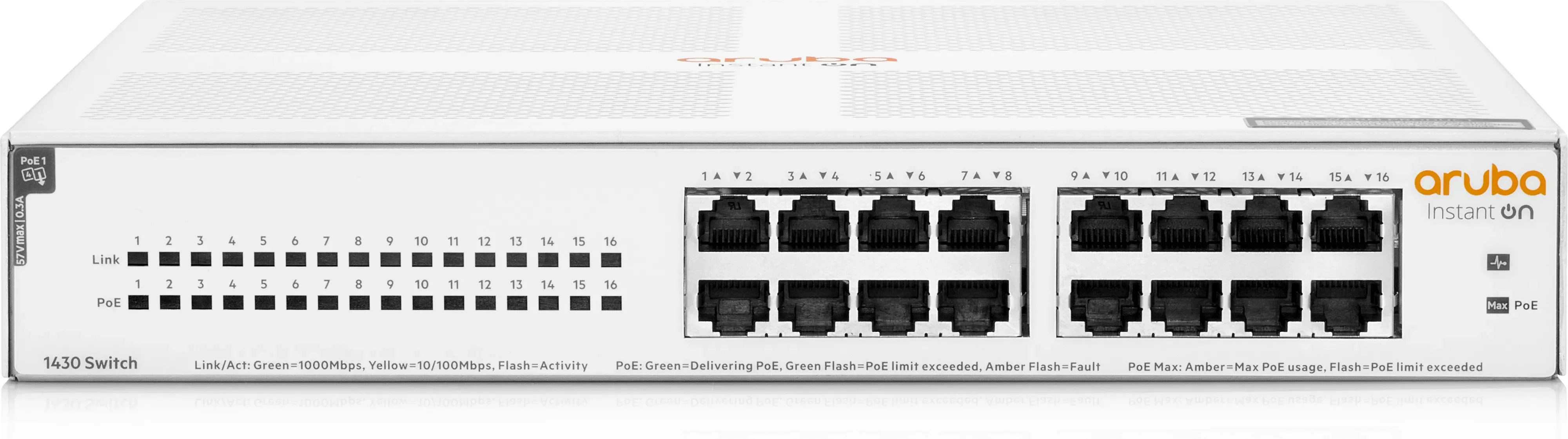 Коммутатор HPE Instant on 1430 R8R50A#ABB 26G 2SFP неуправляемый