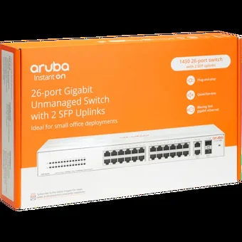 Коммутатор HPE Instant on 1430 R8R50A#ABB 26G 2SFP неуправляемый