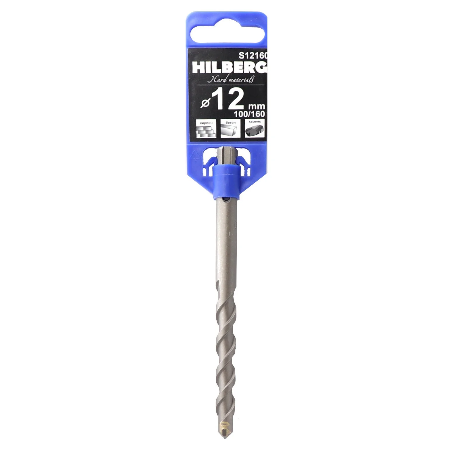 Бур Hilberg S12460 по бетону Д=12мм Дл=460мм для дрелей/перфораторов