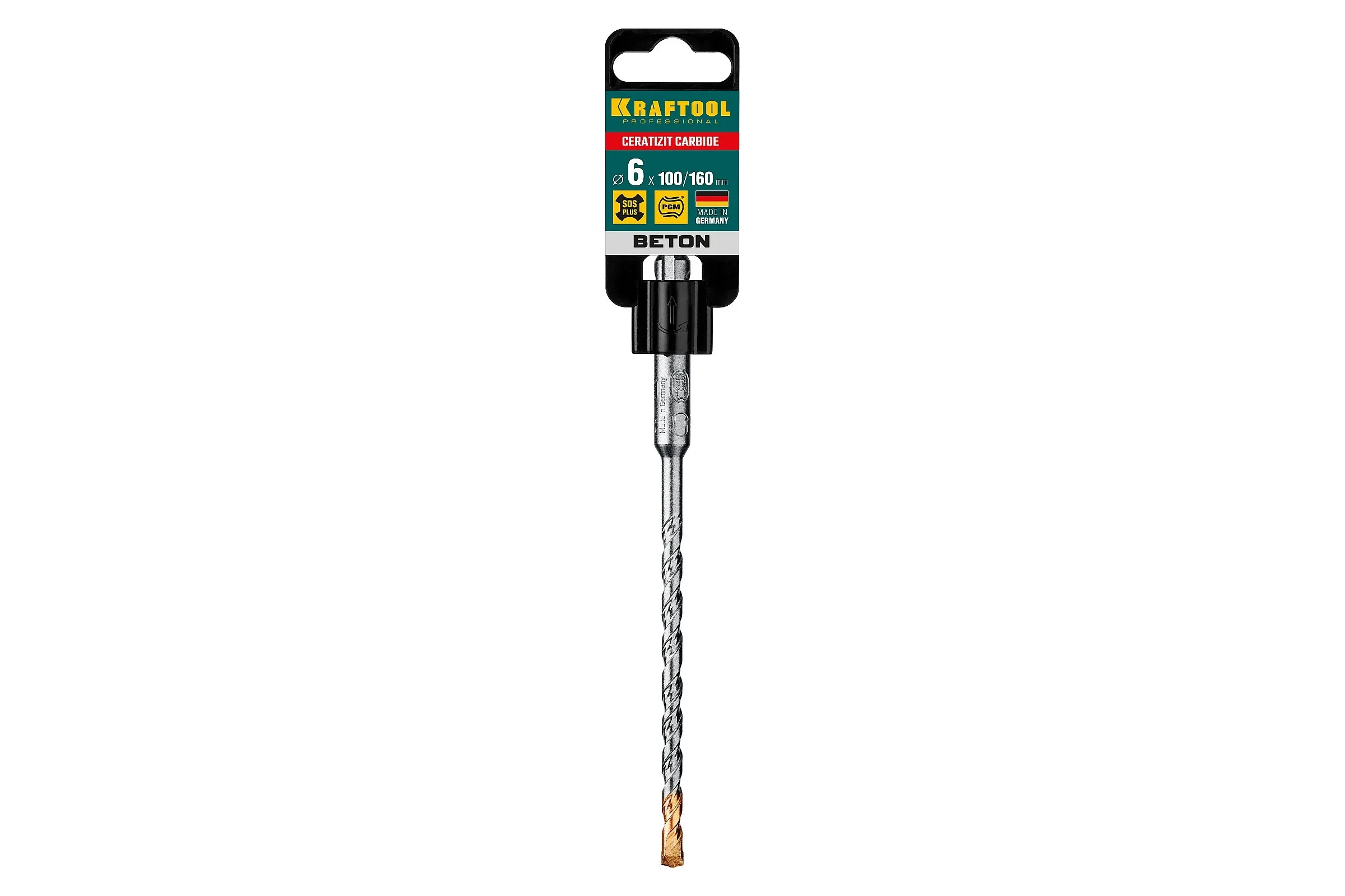 Бур Kraftool 29320-160-06_z02 по бет/кирп/камн Д=6мм Дл=160мм (1пред.) для перфораторов