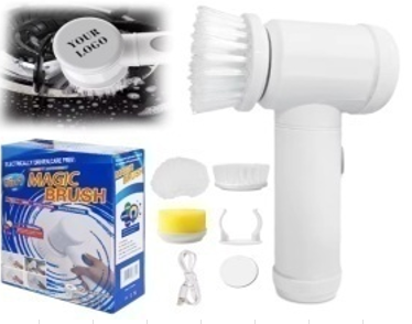 Электрощетка (Madgic Brush) ВС-18042 с насадками для уборки мытья посуды 5 в 1 зарядка с USB