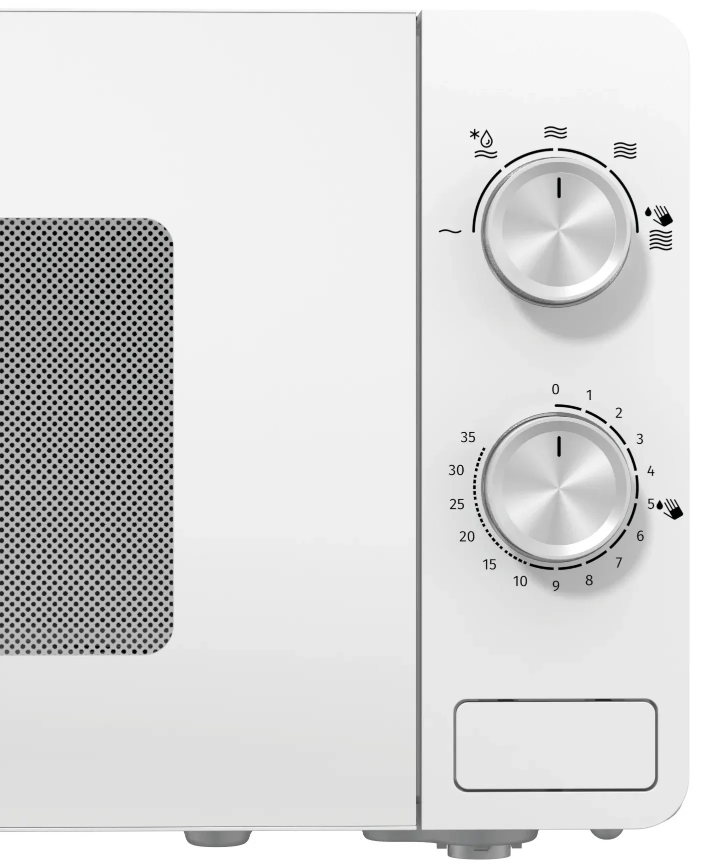 СВЧ печь-соло Gorenje MO20E1W2 белый, 20 л, 800 Вт, переключатели - поворотный механизм