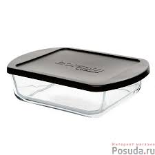 Pasabahce Форма для запекания с черной крышкой 210*164 мм 1080 мл(1205756)