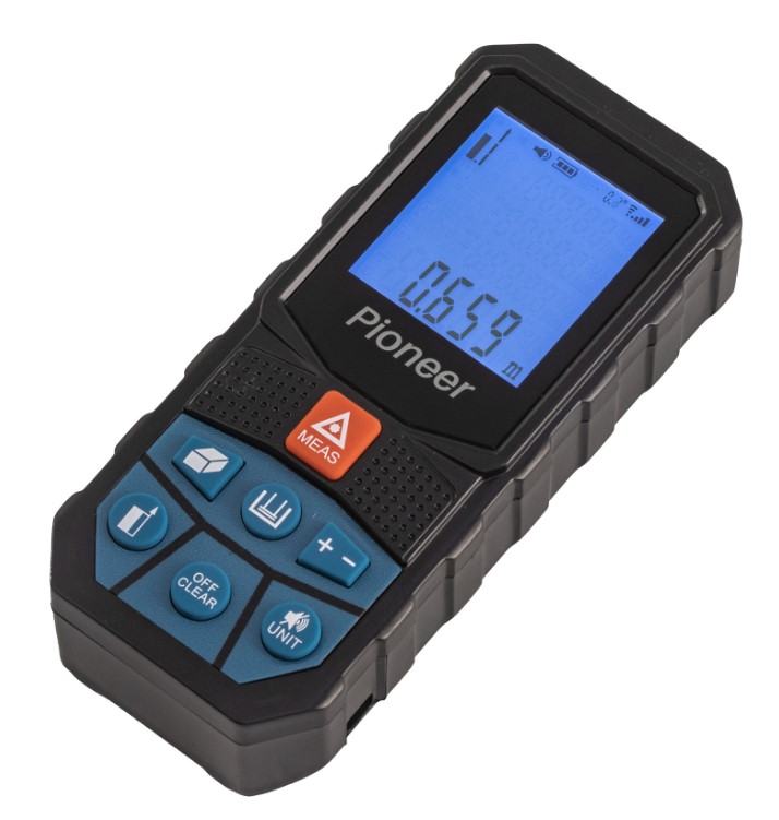 Лазерные дальномер Pioneer LDM-100A-01. 0,05-100 м. лазер 630-650нм; р<1мВт