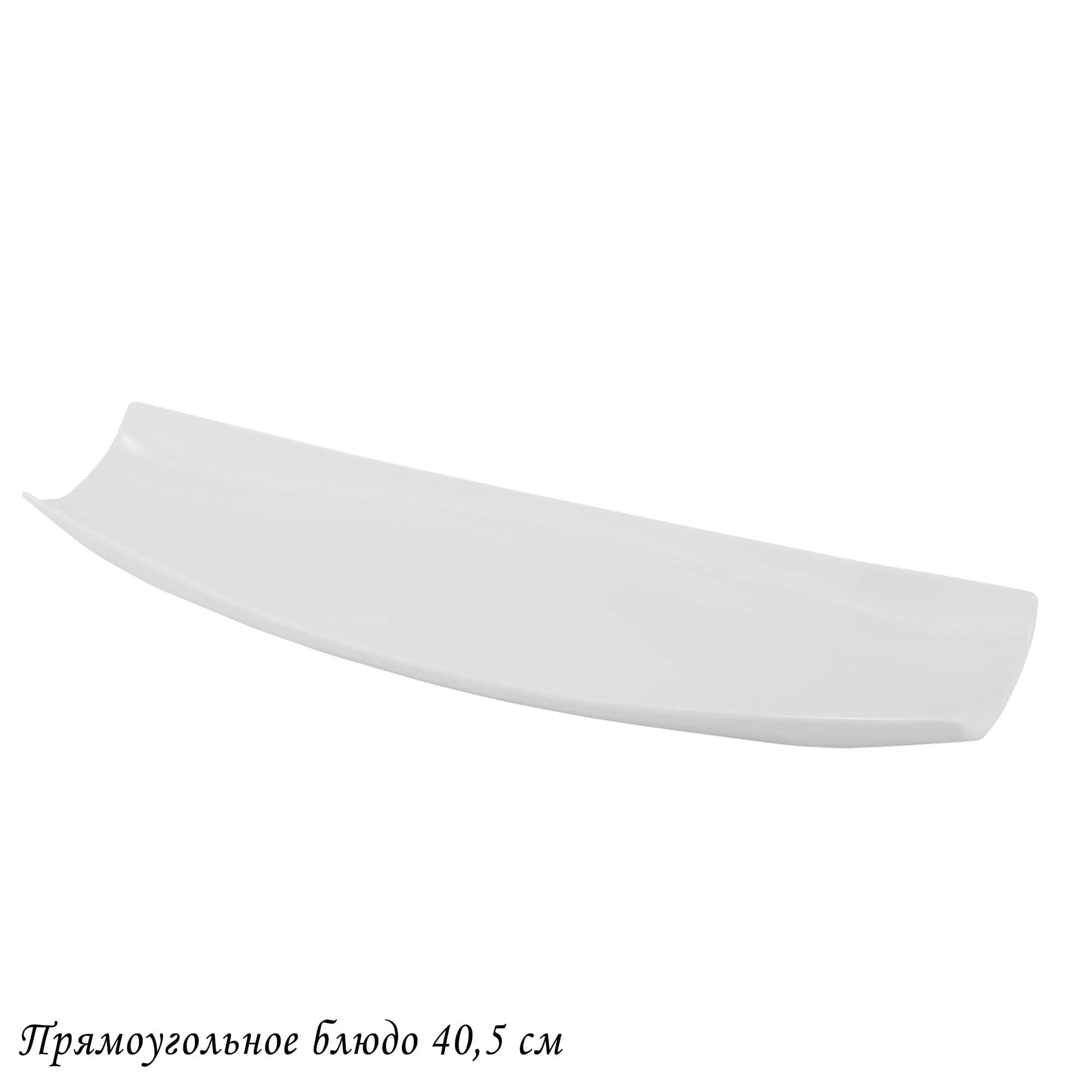 118-061 Прямоугольное блюдо 41х13х4см BIANCO в под.уп.(х16)Фарфор
