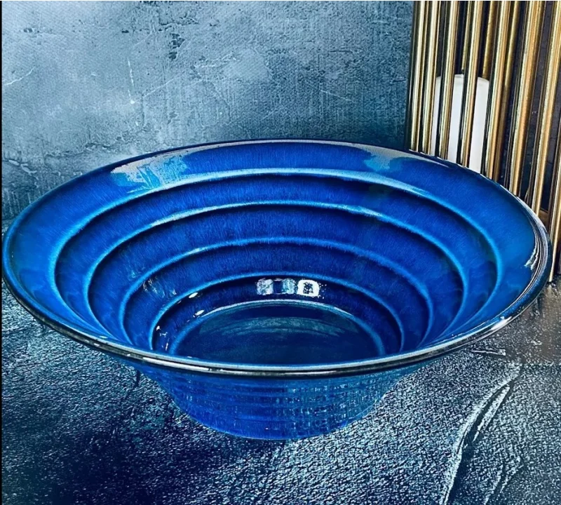 133-299 Круглое блюдо 30,5х2см AQUAMARINE в под.уп.(х18)Фарфор
