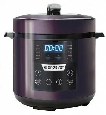 Мультиварка-скороварка Endever VITA 98 черный/сливовый электрическая Endever Vita 98