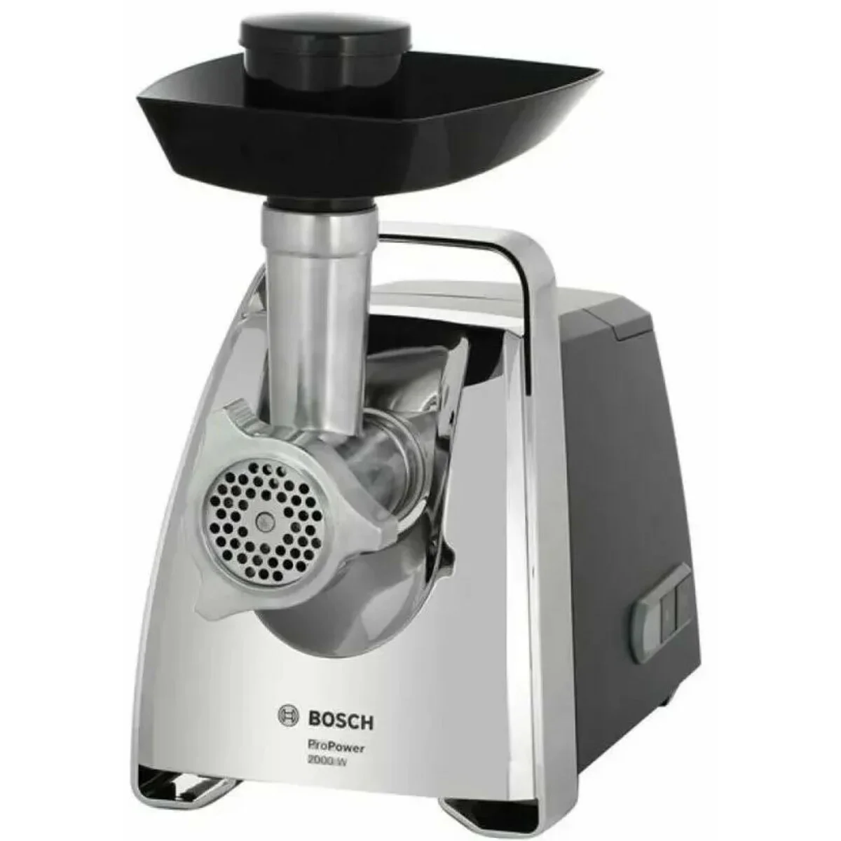 Мясорубка электрическая Bosch MFW67440 черный, 2000 Вт, 3.5 кг/мин, реверс, защита от перегрузки, насадки - 7