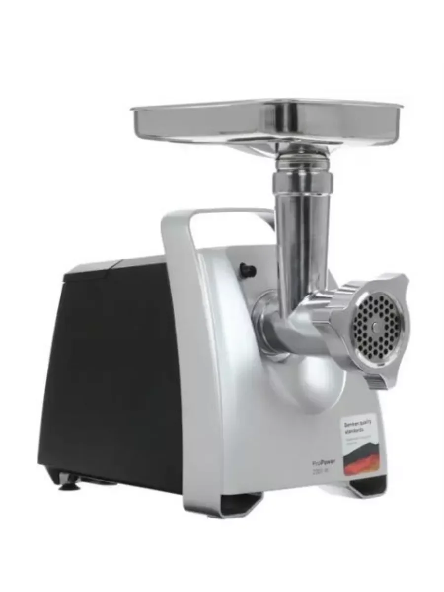 Мясорубка электрическая Bosch MFW68680 черный, 2200 Вт, 4.3 кг/мин, реверс, защита от перегрузки, насадки - 5