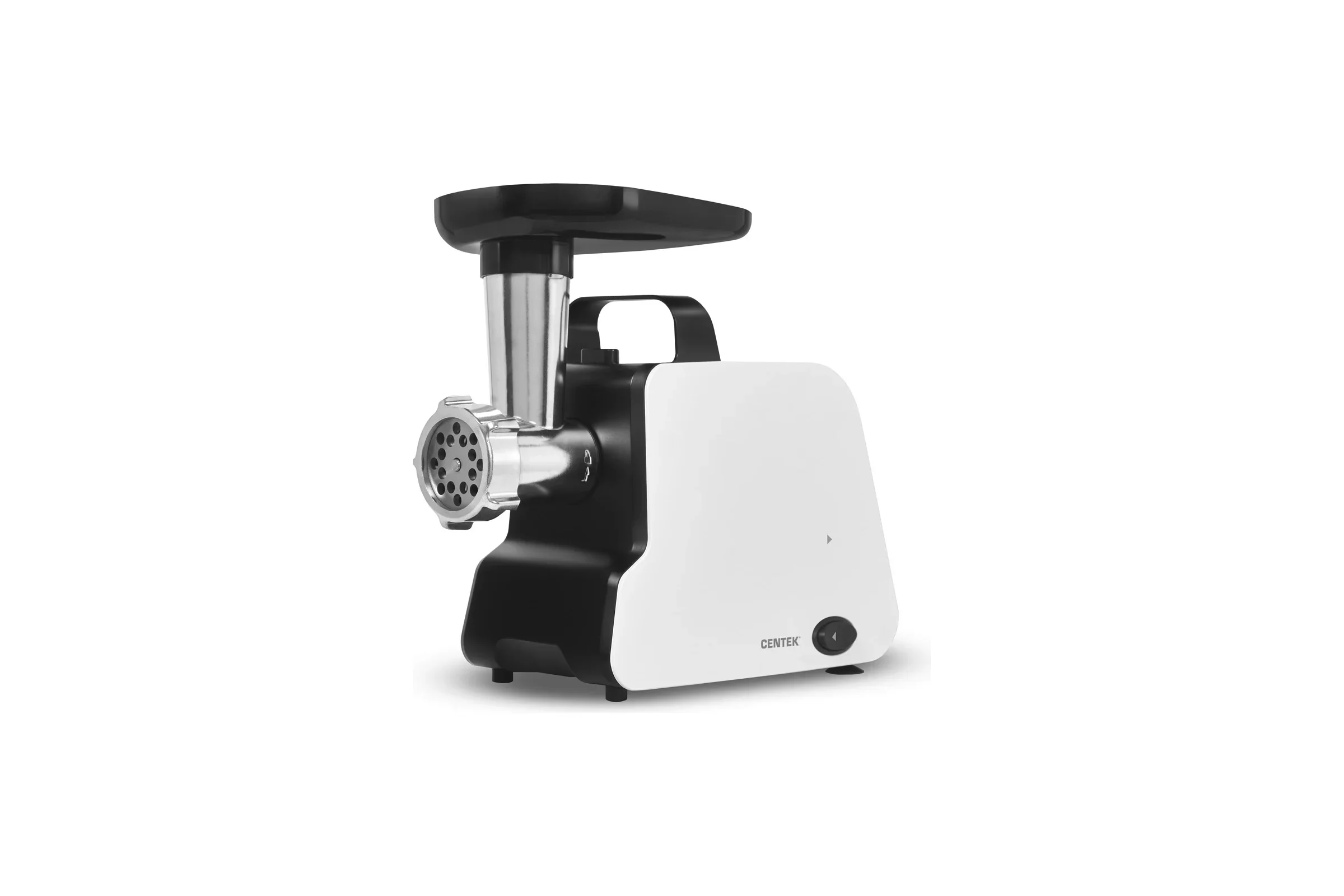Мясорубка электрическая Centek CT-1603 белый, 2000 Вт, 2.0 кг/мин, реверс, защита от перегрузки, насадки - 4