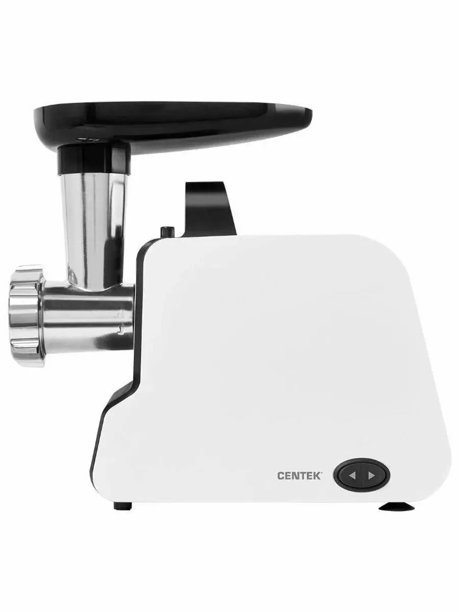 Мясорубка электрическая Centek CT-1603 белый, 2000 Вт, 2.0 кг/мин, реверс, защита от перегрузки, насадки - 4