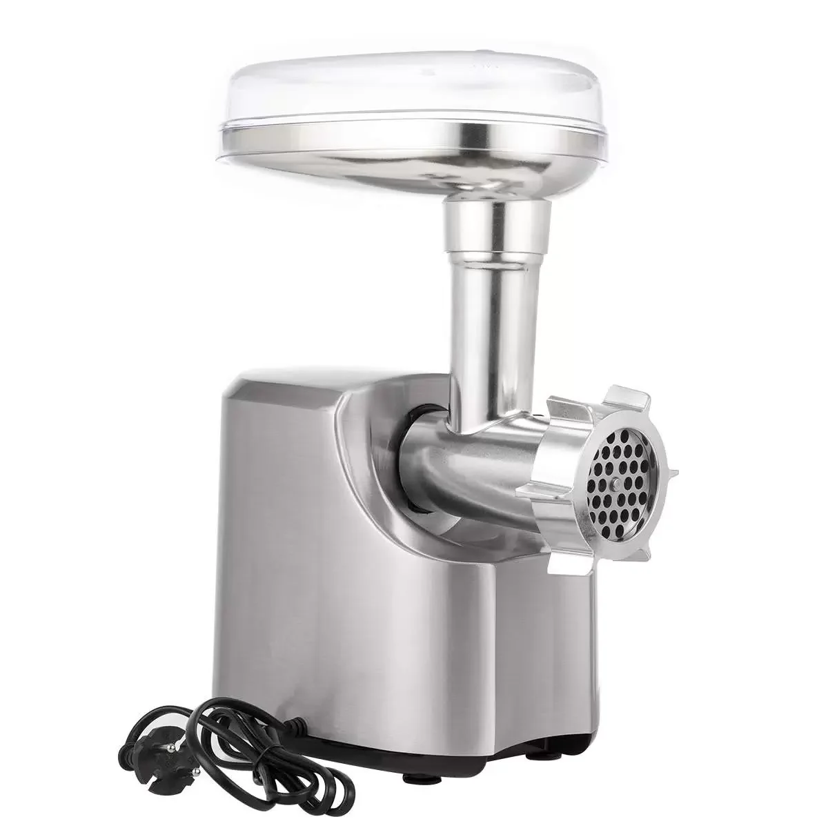 Мясорубка электрическая Centek CT-1606 серебиристый, 3000 Вт, 3.0 кг/мин, реверс, металлический лоток, насадки - 5