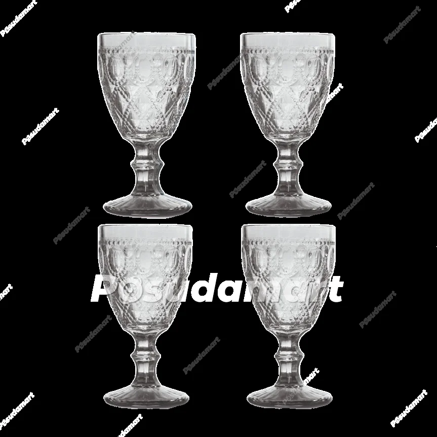 Набор из 4-х бокалов (7,5*22), 400 мл, L18,5 W18 H24,5 см