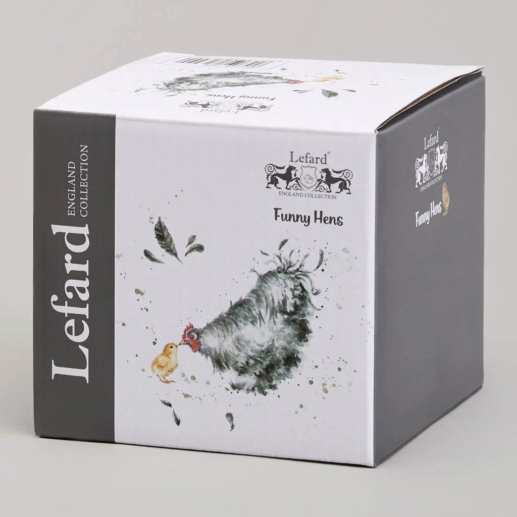 САХАРНИЦА С ЛОЖКОЙ LEFARD "FUNNY HENS" 9,5*10 СМ 300 МЛ (КОР=36ШТ.)