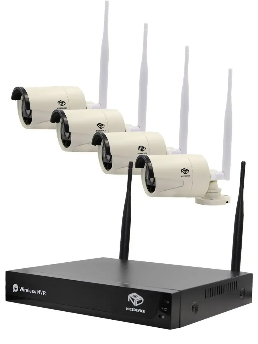 WiFi видеокамера Комплект из 4-х уличных NICEDEVICE ND0401