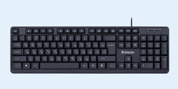 Клавиатура Defender Daily HB-162  проводная, USB, чёрный
