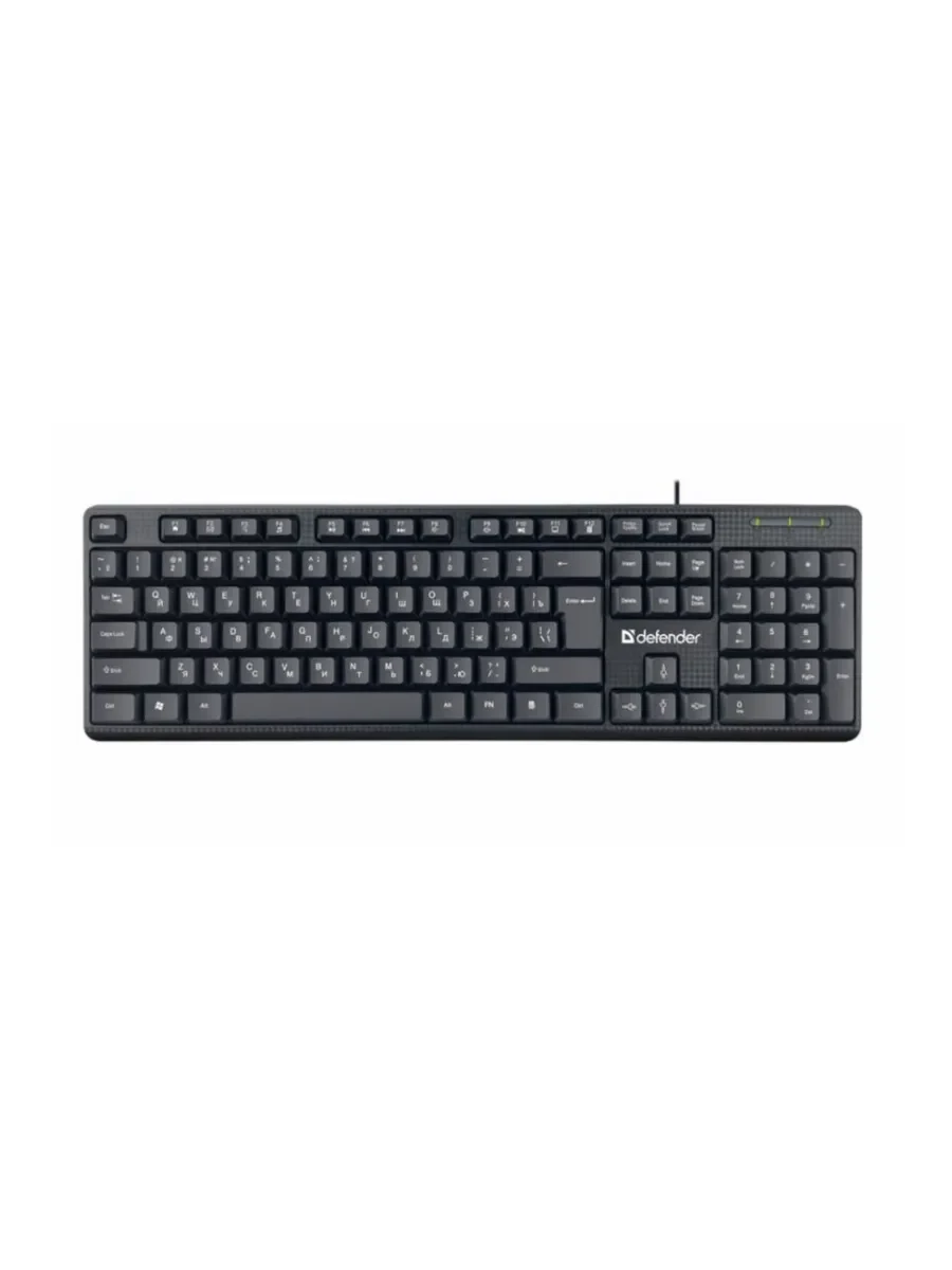 Клавиатура Defender Daily HB-162 проводная, USB, чёрный