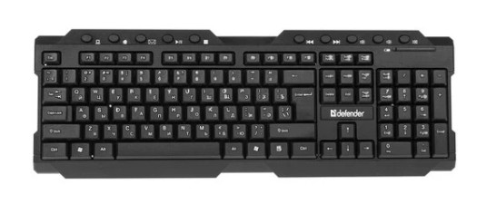 Клавиатура Defender Element HB-195 RU беспроводная USB черный