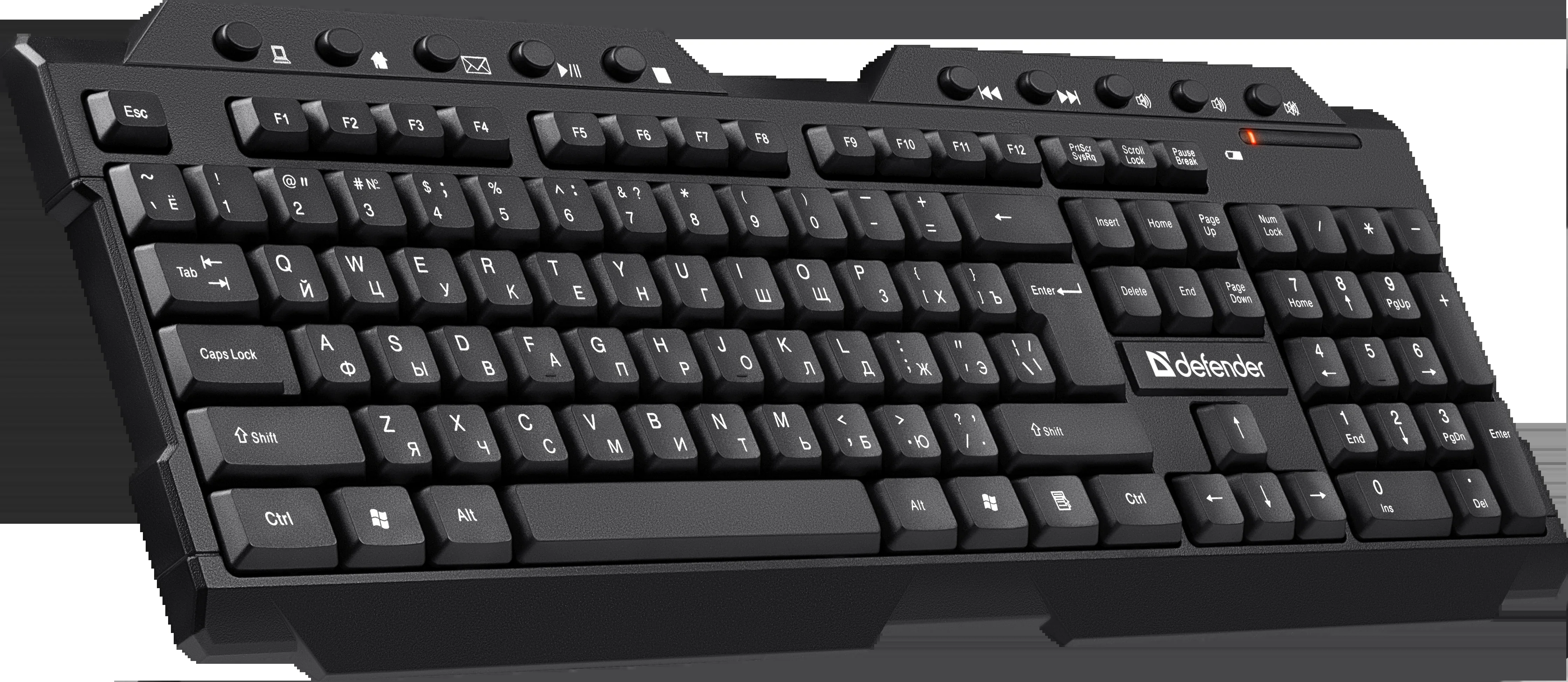 Клавиатура Defender Element HB-195 RU беспроводная USB черный