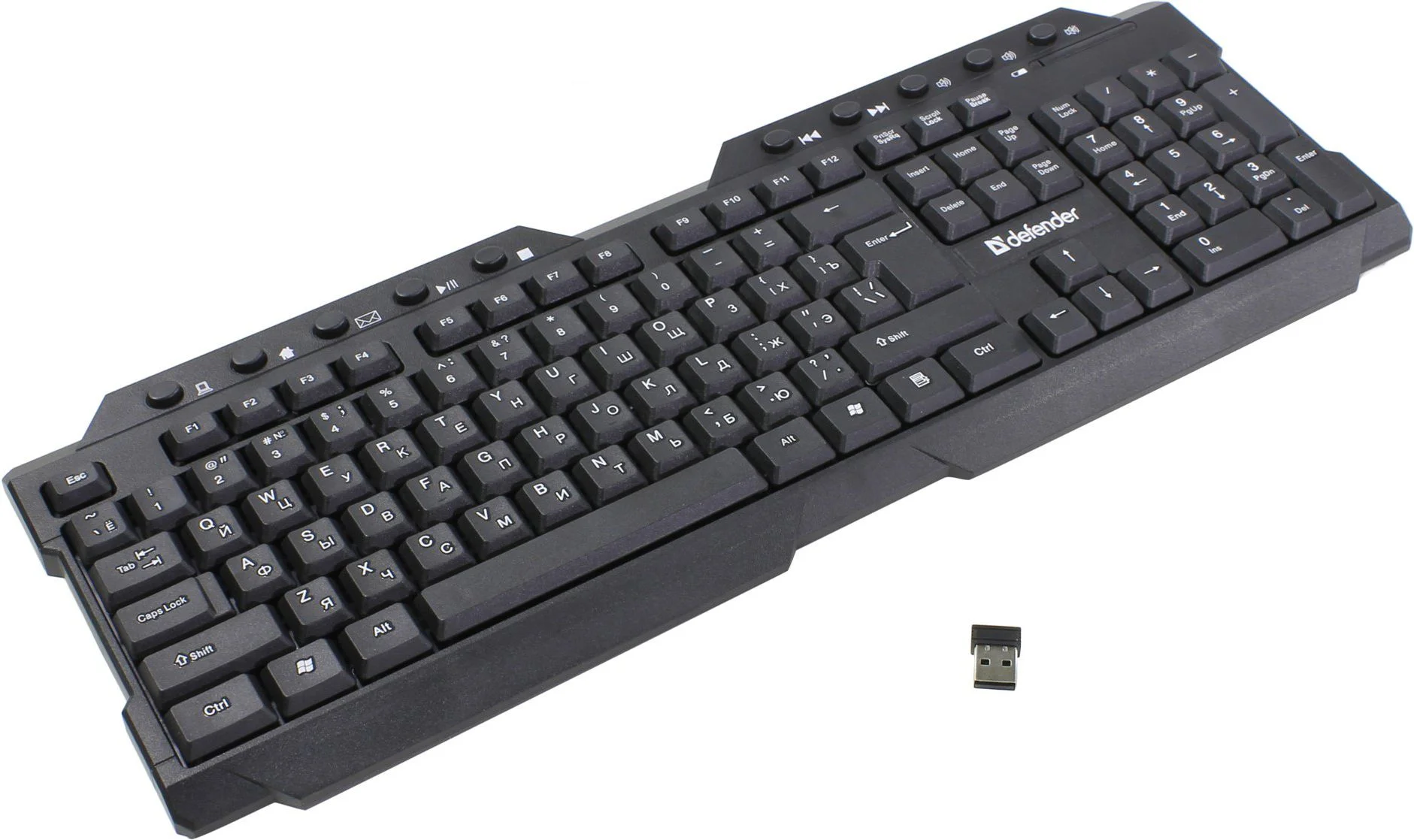 Клавиатура Defender Element HB-195 RU беспроводная USB черный