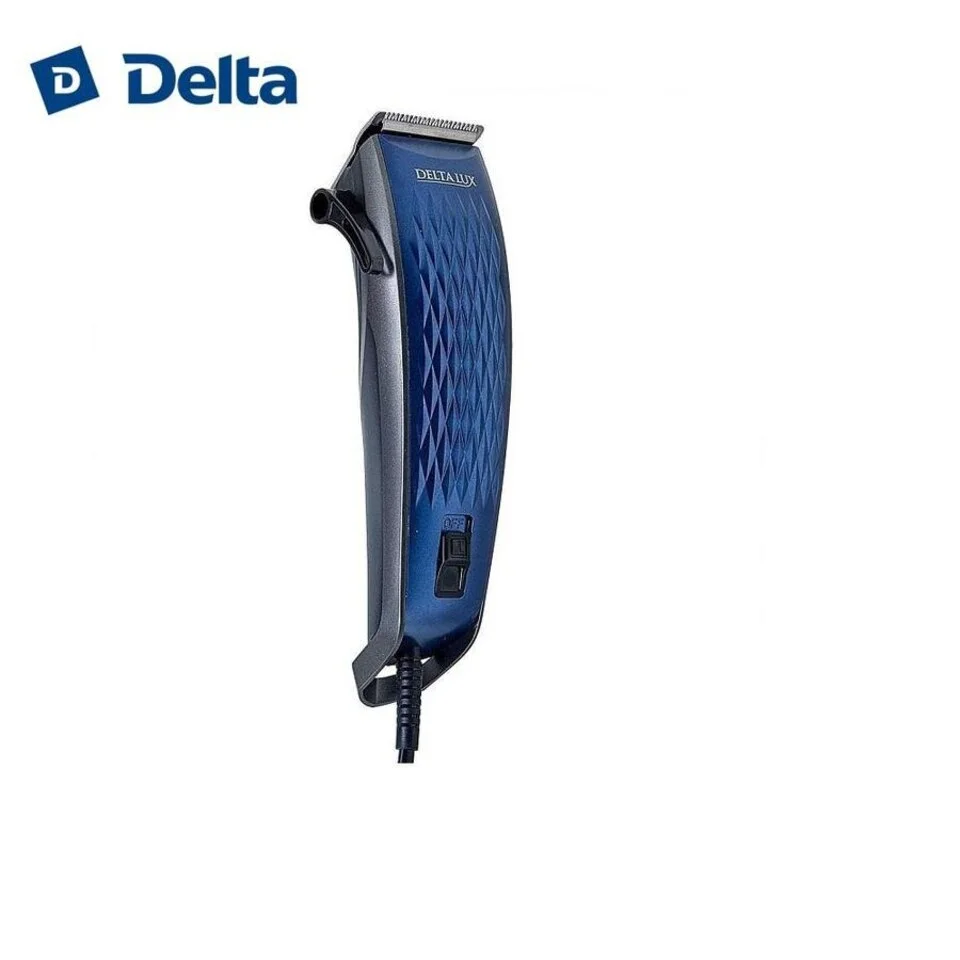 Машинка для стрижки Delta LUX DE-4202 синий, 7 Вт, 4 съемных гребня (24)