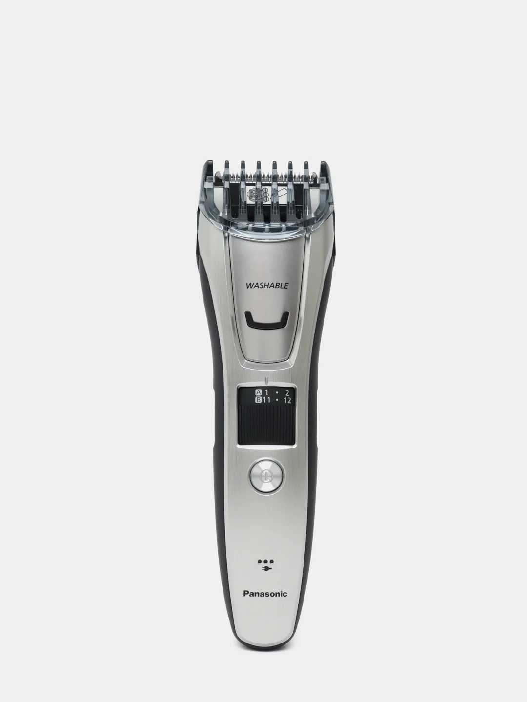 Машинка для стрижки Panasonic ER-GB70-S520 серебристый/черный (насадок в компл:2шт)