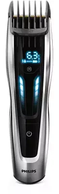 Машинка для стрижки Philips HC9420/15 серебристый/черный (насадок в компл:3шт)