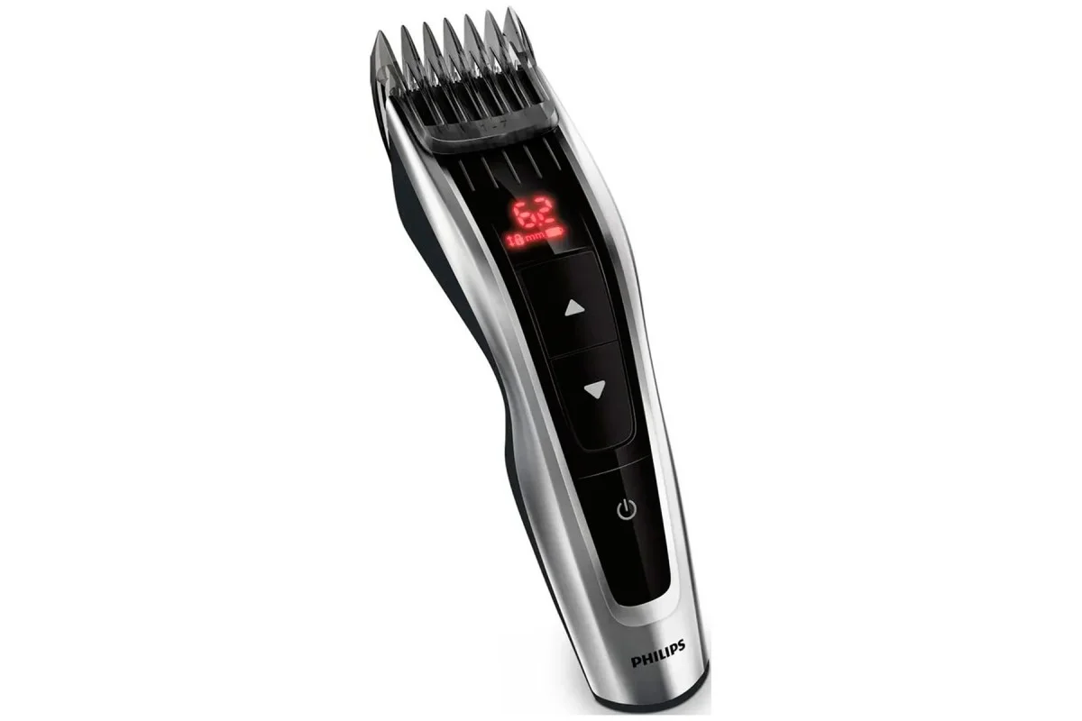 Машинка для стрижки Philips HC9420/15 серебристый/черный (насадок в компл:3шт)