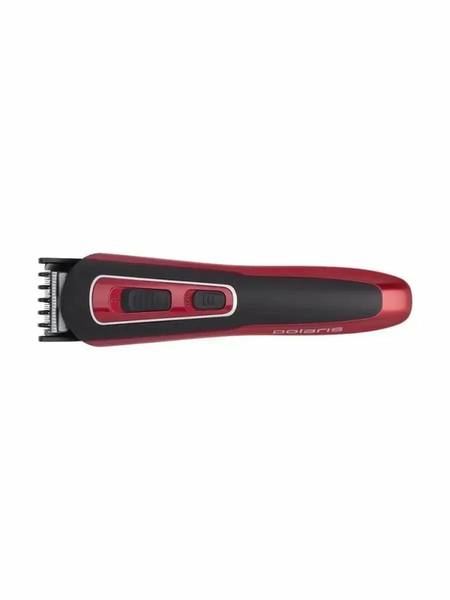 Машинка для стрижки Polaris PHC-3019RC Retro (акк./сеть сталь,10 нас., д/бороды, усов) черно-красный