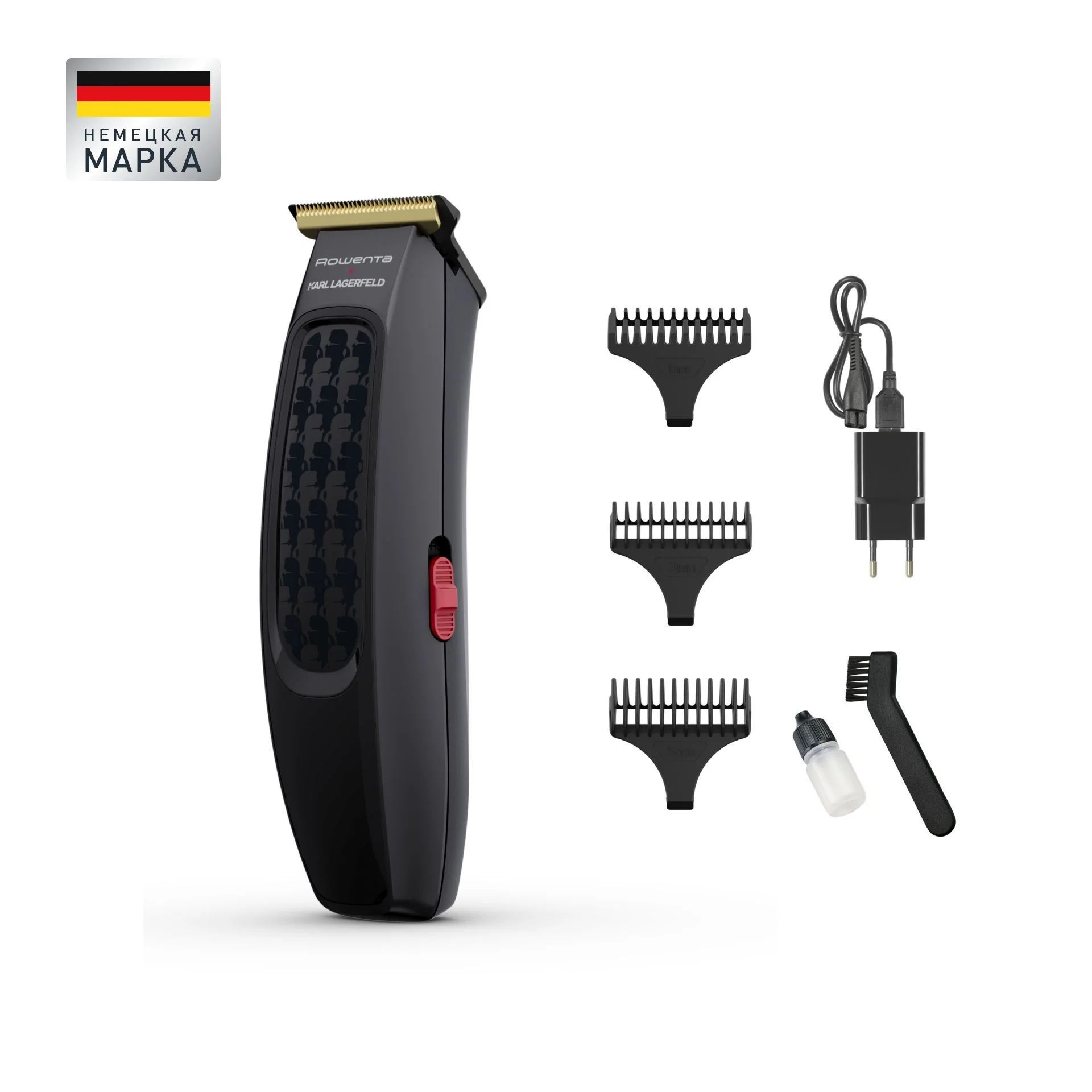 Машинка для стрижки Rowenta Cut & Style KL TN182LF0 черный (насадок в компл:3шт)